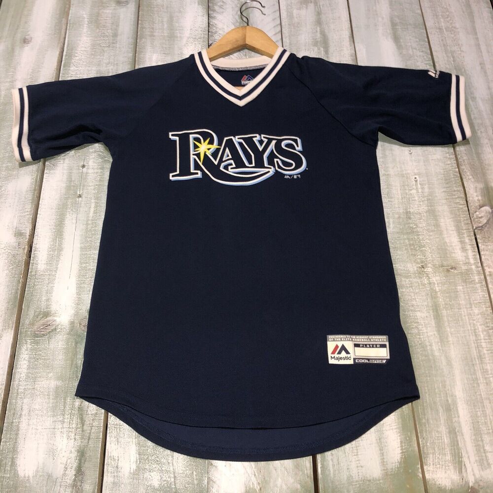 Vintage Tampa Bay Rays Jersey Shirt KIDS YOUTH Large MLB Baseball #2 Smith